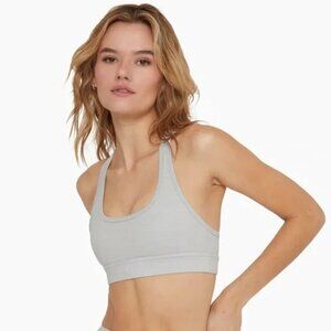 Set Active Heather Grey Form Cloud Bra